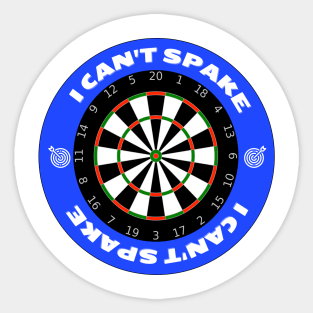 i can't spake wayne mardle iconic commentary in world darts final Sticker